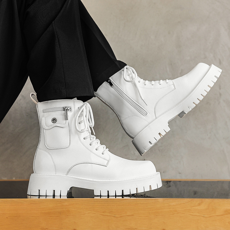 Street Fashion Men 2025 - 2025 tendência botas masculinas tênis ao