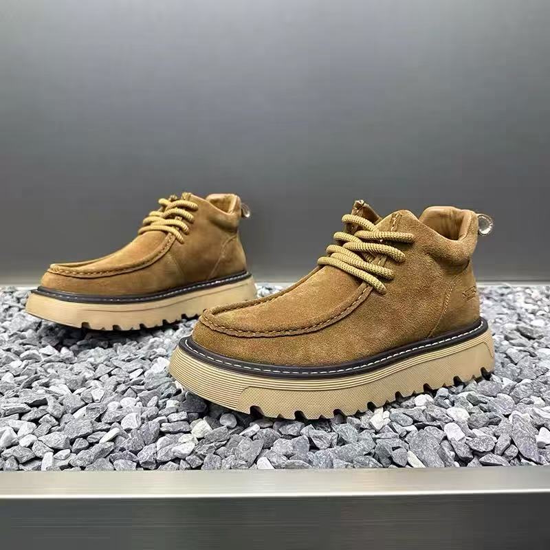 Street Fashion Men 2025 - Autum inverno homens botas de plataforma