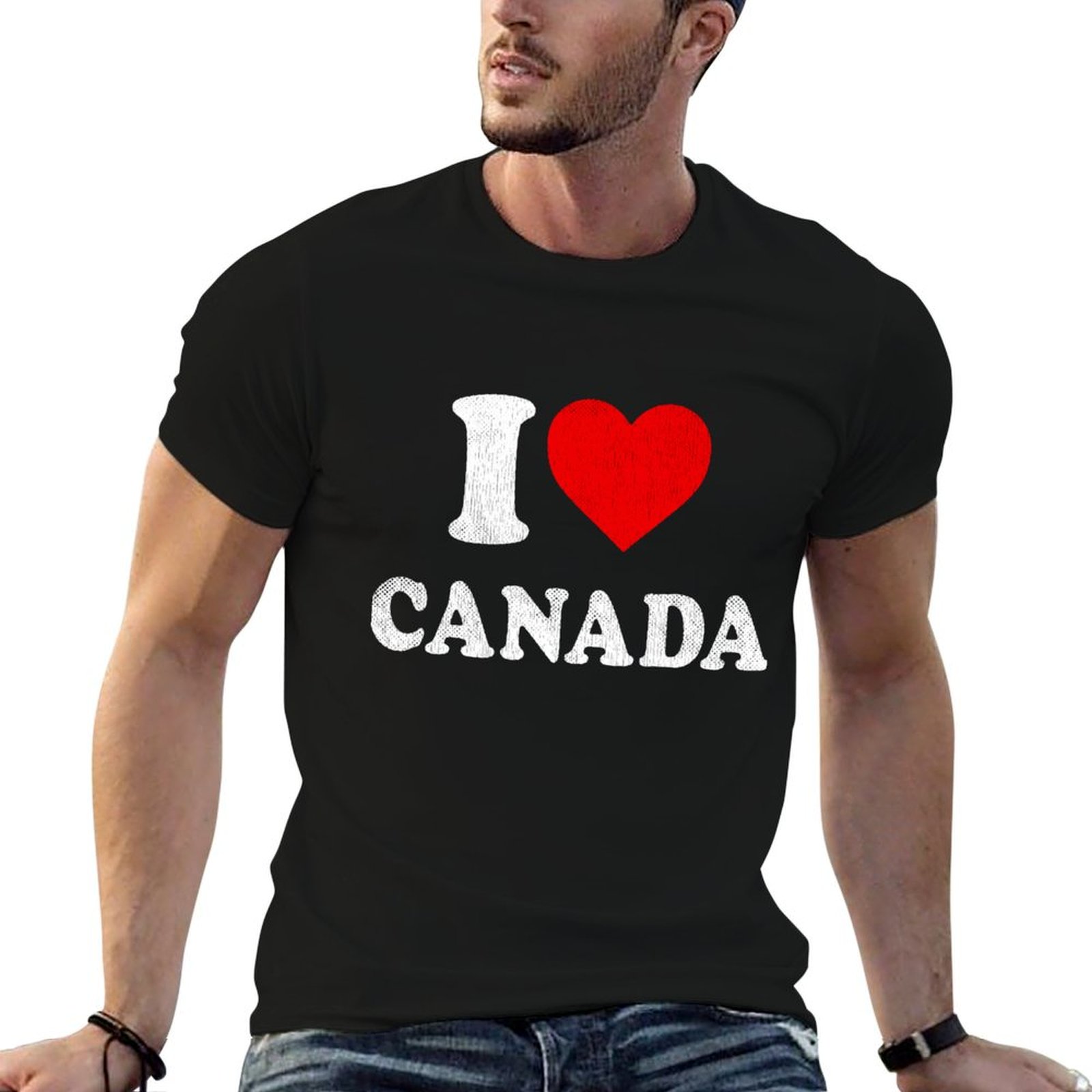 Street Fashion Canada - Camiseta Souvenir I Love Canada, Camisetas