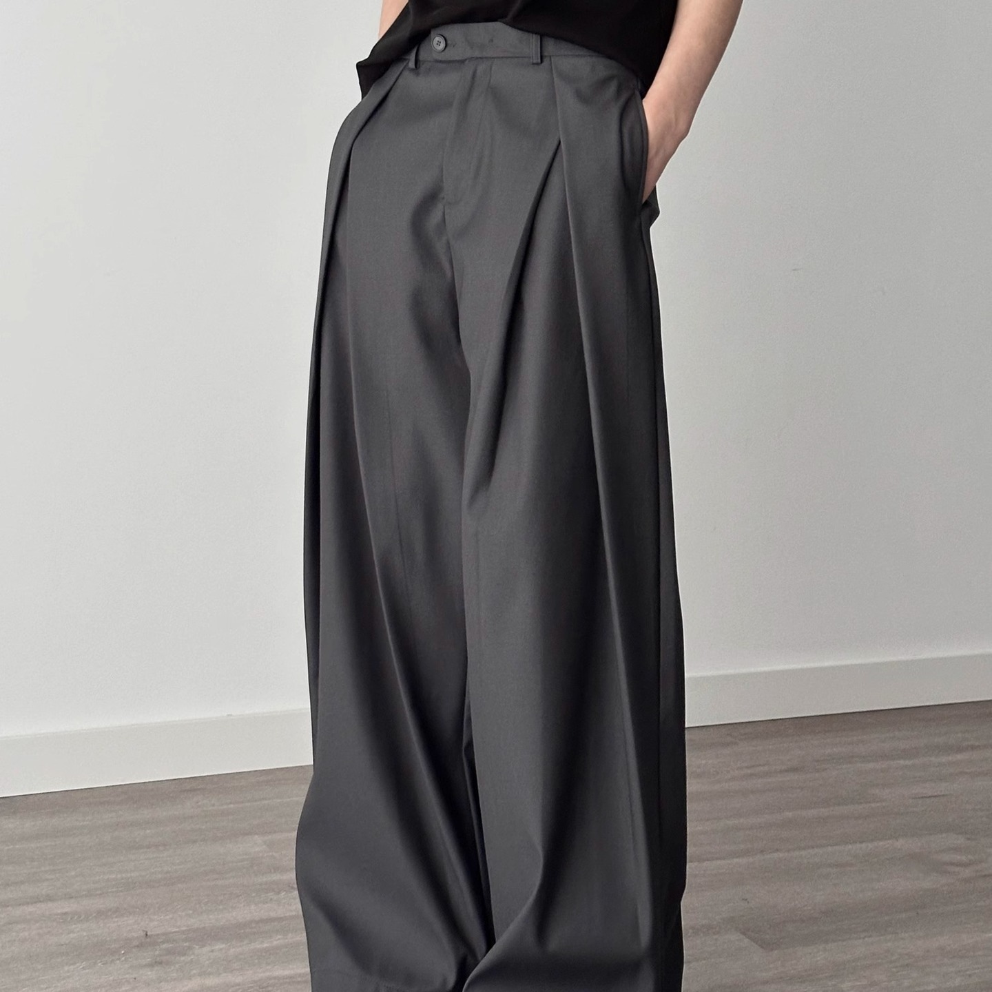 2025 novo terno preto calças m - Street Fashion Men 2025 avaliação e preço