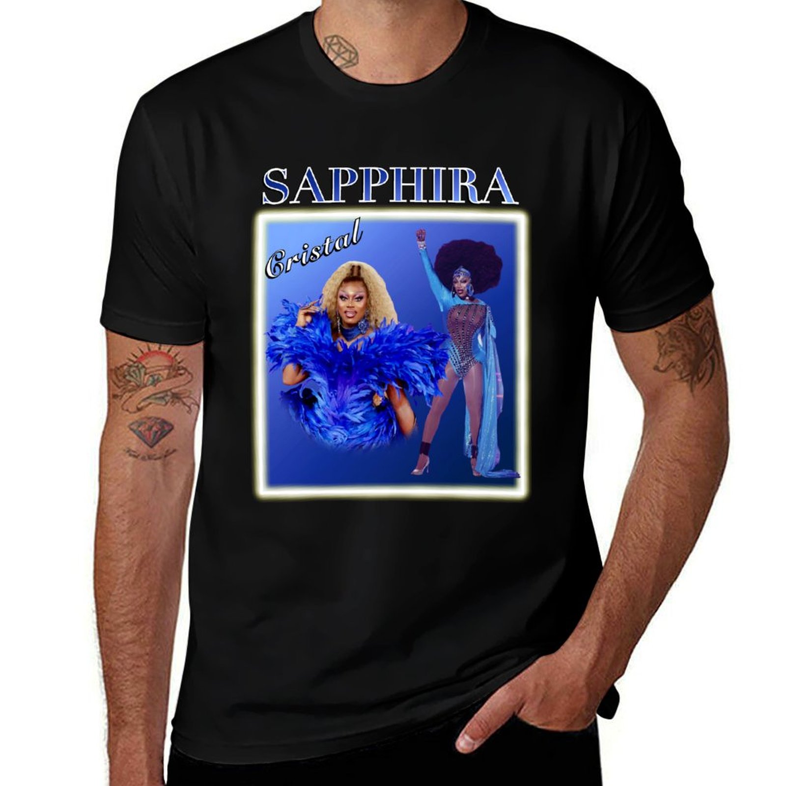 Camiseta Sapphira Cristal Drag - Queen Street Fashion avaliação e preço