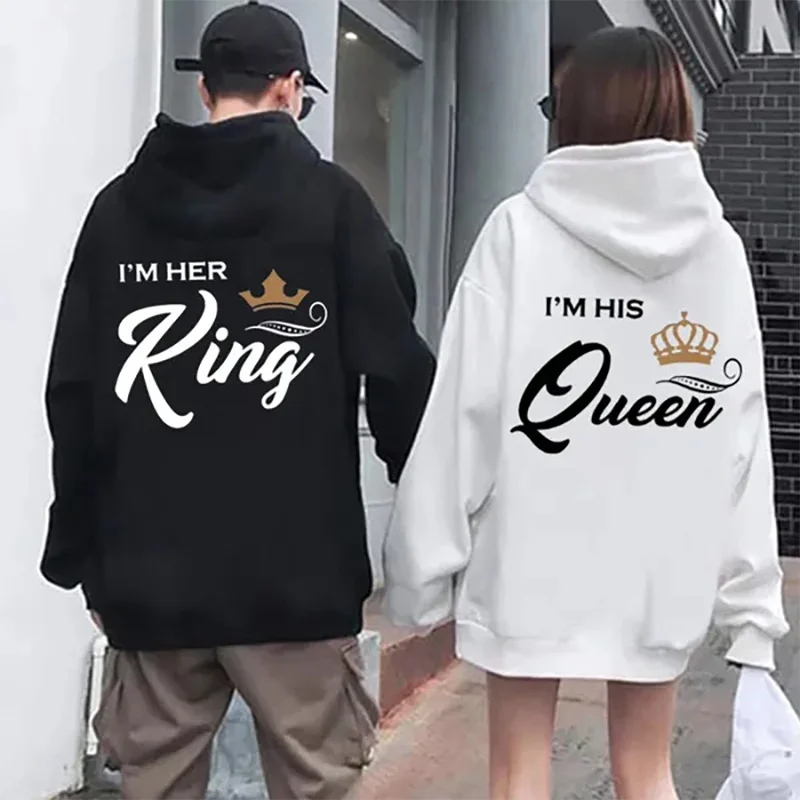 Moletom de casal de manga comp - Queen Street Fashion avaliação e preço
