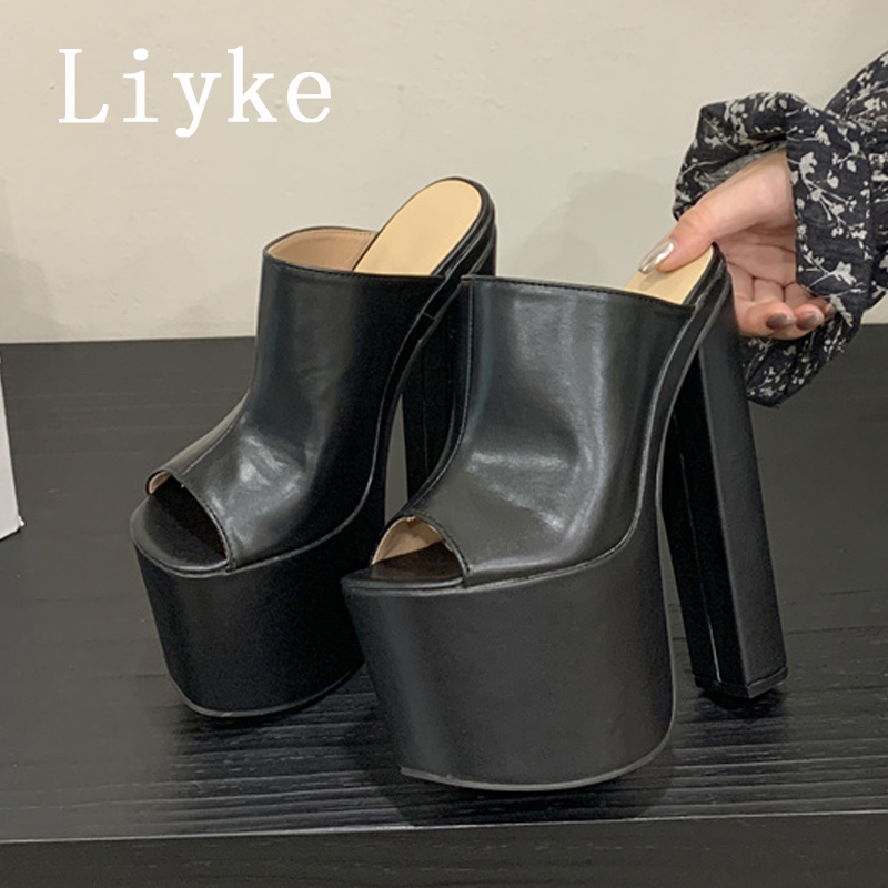 Liyke pista moda 18cm salto al - Fashion Street Night avaliação e preço