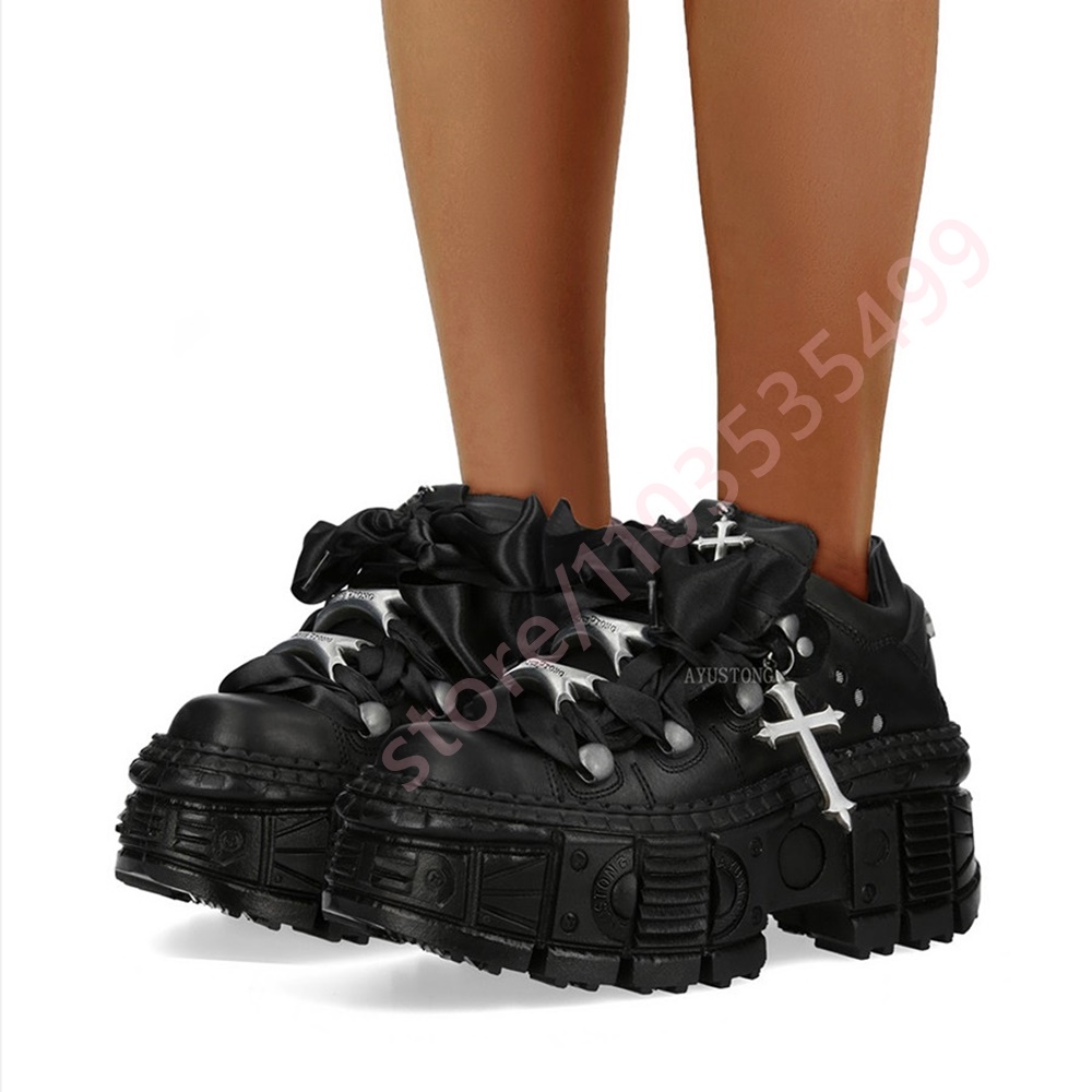 Botas de Tornozelo Chunky Punk - Street Fashion Y2K avaliação e preço