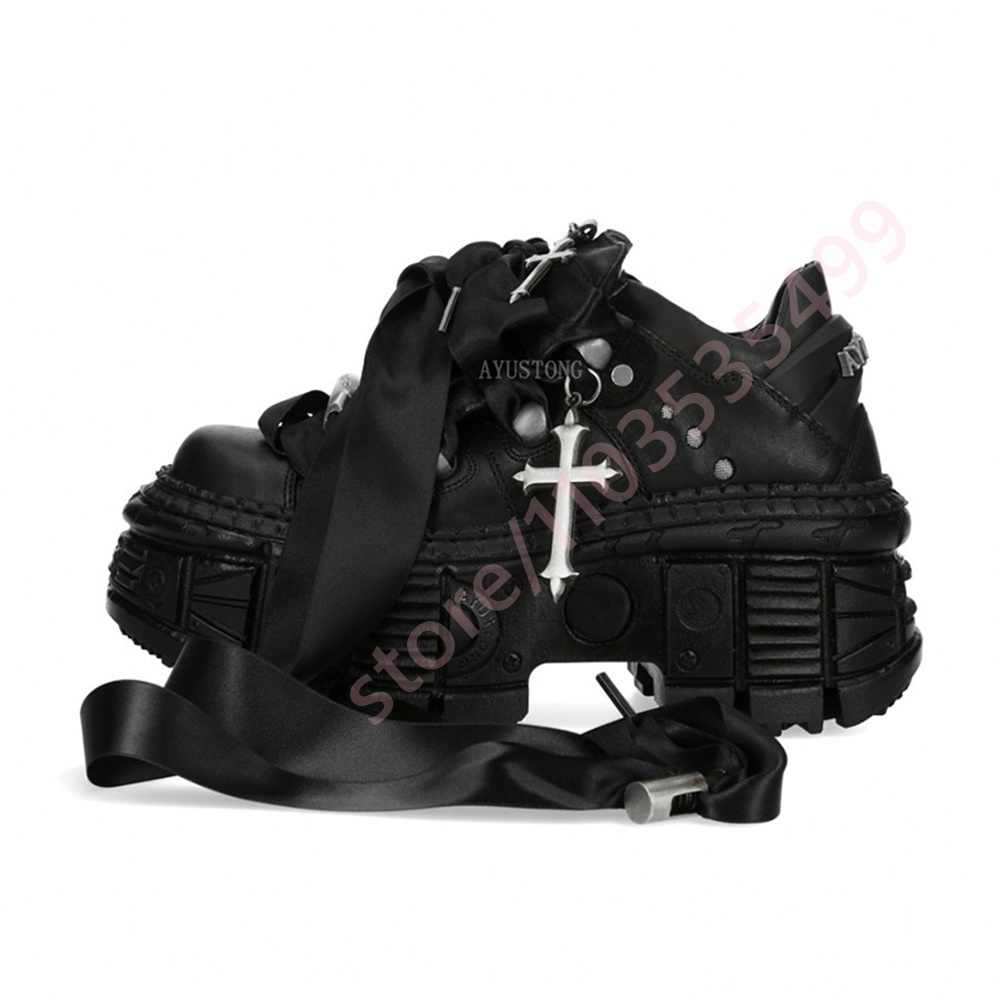 Botas de Tornozelo Chunky Punk - Street Fashion Y2K avaliação e preço
