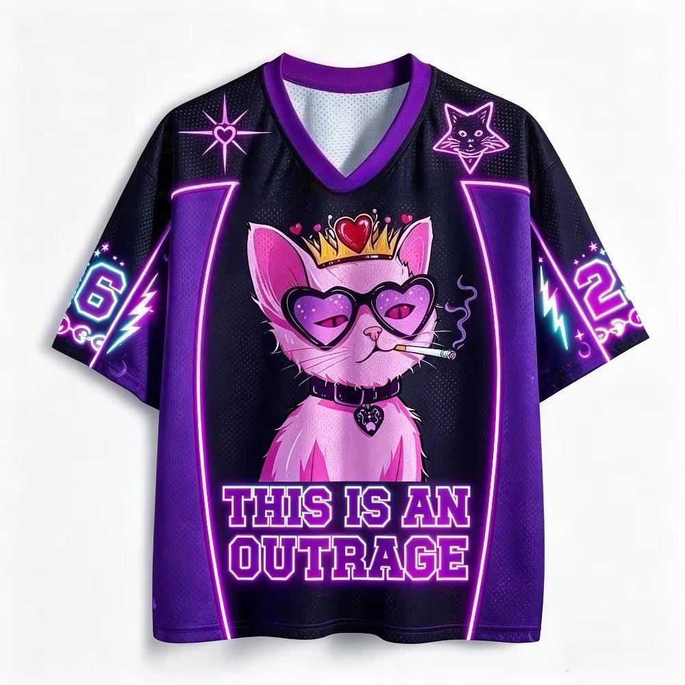 Camiseta com Estampa de Gato R - Queen Street Fashion avaliação e preço